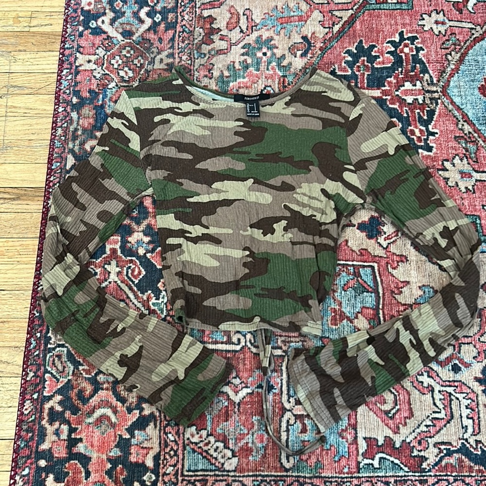 Forever 22 Camo Top